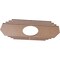 Ekena Millwork Chrysler Wood Fretwork Pierced Ceiling Medallion, Wood (Paint Grade), 28"W x 14"H x 7 3/8"ID x 3/8"T CMWP28X14X0375CSMF - alternate 2